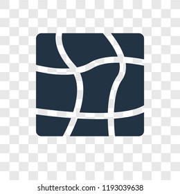 Distort vector icon isolated on transparent background, Distort transparency logo concept