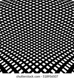 Distorted abstract monochrome pattern of asymmetric / irregular lines