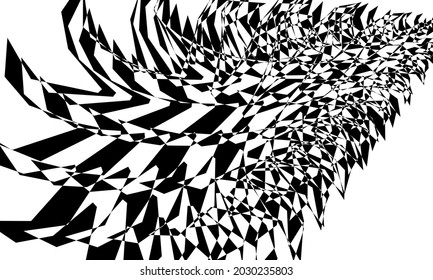 verzerrtes Schwarz-Op-Kunstmuster für Originaldesign