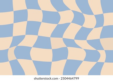 Distorted cellular background in psychedelic style. Y2K aesthetics, 60s, 70s. Vector design.
