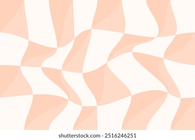 Distorted cellular background in psychedelic style. Y2K aesthetics, 60s, 70s. Vector design.