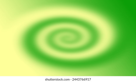 Distorted central twirl in shades of light yellow and green. Landscape orientation.