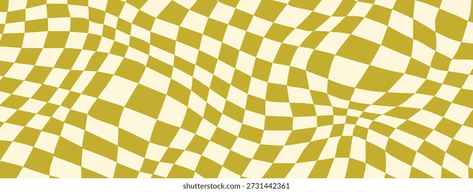 distorted checkerboard background green retro psychedelic 