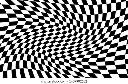 Distorted Chess Background Vector illustration EPS10