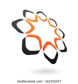Distorted Colorful Round Abstract Icon