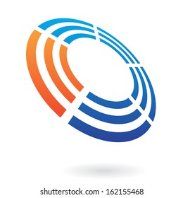 Distorted Colorful Round Abstract Icon