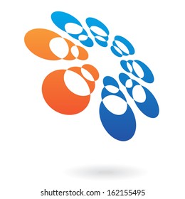 Distorted Colorful Round Abstract Icon