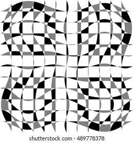 Distorted, deformed asymmetric texture. Tessellating rough, edgy shapes forming a rough texture.