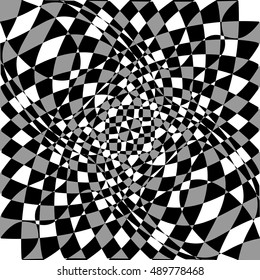 Distorted, deformed asymmetric texture. Tessellating rough, edgy shapes forming a rough texture.