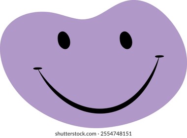 Distorted Emoji Happy Smile Face