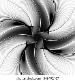 Distorted geometric pattern
