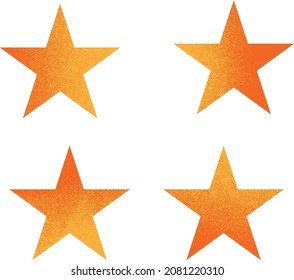 Distorted geometric shape . Minimal art design . Noise destroyed star logo . Trendy grainy shapes . Graph print texture .Spray effect .Grunge texture . Distressed element .vector 