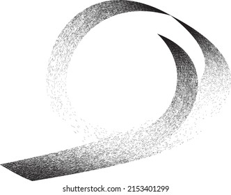 Forma geométrica distorsionada . Diseño de arte mínimo. Logo destruido por ruido. Formas de grano a la moda. Gráfica imprimir textura .Spray efecto .Grunge textura. Elemento con problemas .vector 