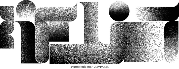 Distorted Geometric Shape Minimal Art Design Stock Vector (Royalty Free ...
