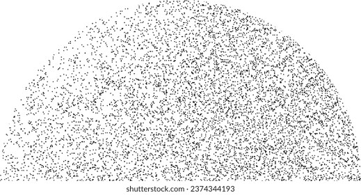 Distorted geometric shape . Minimal art design . Noise destroyed logo . Trendy grainy shapes . Graph print texture .Spray effect .Grunge texture . Distressed element .vector
