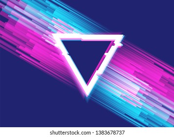 Distorted Glitch Style Modern Background. for Graphic Design - Banner, Poster, Flyer, Brochure, Card
