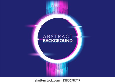 Distorted Glitch Style Modern Background. for Graphic Design - Banner, Poster, Flyer, Brochure, Card