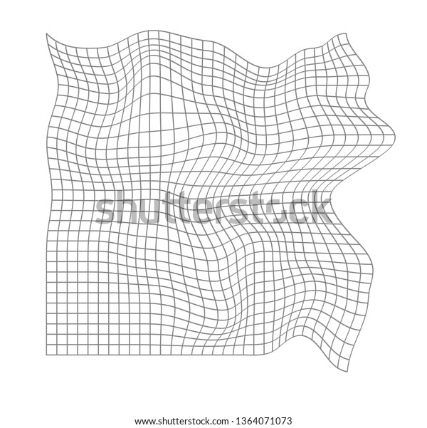Distorted\
grid pattern. Technology, science, game background. Black and\
white. Monochrome. Banner, wallpaper,\
print.