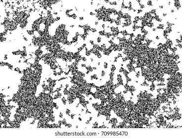 Distorted halftone black and white grain noise background. Vector illustration