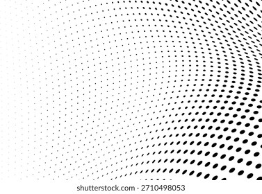 Verzerrter Halbton-Punktwellen-abstrakter minimaler grafischer Hintergrund