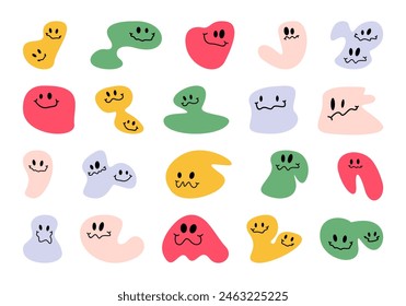 Distorted Happy Smile Element Set
