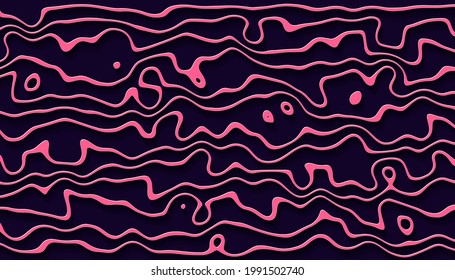 Distorted papercut stripes background design