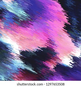 Distorted picture. Optical illusion of movement of forms.