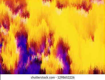 Distorted picture. Optical illusion of movement of forms.