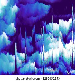 Distorted picture. Optical illusion of movement of forms.