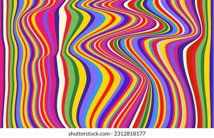 distorted psychedelic background. Vector Ultra HD 4K