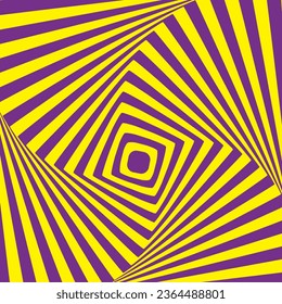 Distorted seamless geometric shape yellow and purple color background. Vector Ilustration. Used as background, wallpaper, backdrop, website, fabric pattern ect. EPS 10 