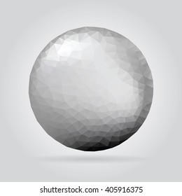 Distorted sphere vector illustration.