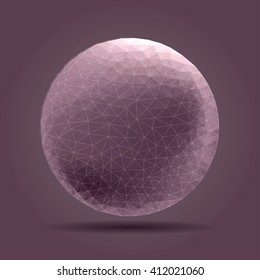 Distorted sphere vector illustration.