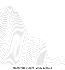 Distorted square grid. Warped mesh texture. Retro punk design element. Wireframe wave geometry grid. Curved mesh element. Vector illustration.