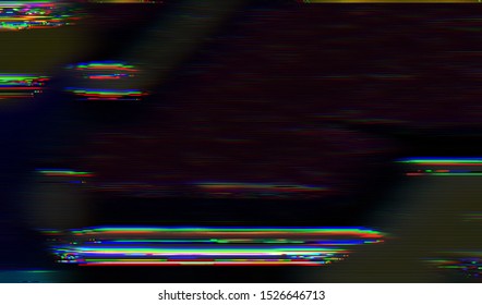 Distorted Vhs Signal Faulty Monitor Screen Stock Vector (Royalty Free ...