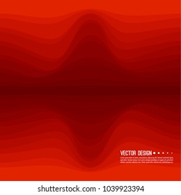 Distorted wave colorful texture. Abstract dynamical rippled surface. Vector stripe deformation background. Transition and gradation of color.