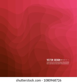 Distorted wave colorful texture. Abstract dynamical rippled surface. Vector stripe deformation background.