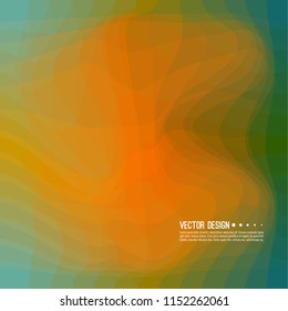 Distorted wave colorful texture. Abstract dynamical rippled surface. Vector stripe deformation background. Transition and gradation of color.