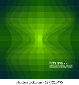 Distorted wave colorful texture. Abstract dynamical rippled surface. Vector stripe deformation background. Transition and gradation of color.