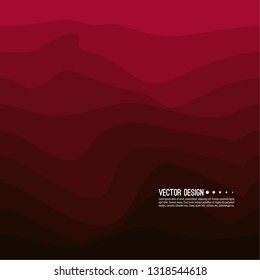 Distorted wave colorful texture. Abstract dynamical rippled surface. Vector stripe deformation background. Transition and gradation of color.