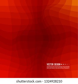 Distorted wave colorful texture. Abstract dynamical rippled surface. Vector stripe deformation background. Transition and gradation of color.