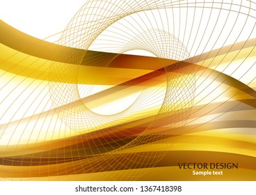 Distorted wave colorful texture. Abstract dynamic wavy surface on a white background. Vector warp stripe background. Transition and gradation of color. Vector illustration