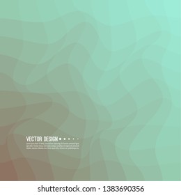 Distorted wave colorful texture. Abstract dynamical rippled surface. Vector stripe deformation background. Transition and gradation of color.