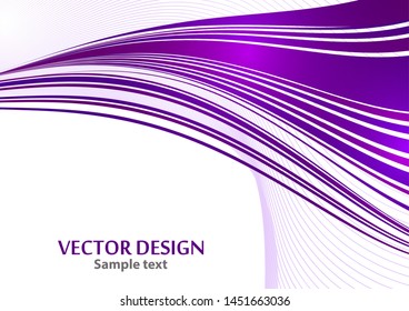 Distorted wave colorful texture. Abstract dynamic wavy surface. Vector warp stripe background. Transition and gradation of color. Vector illustration