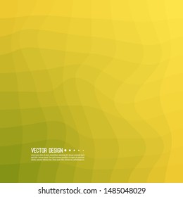 Distorted wave colorful texture. Abstract dynamical rippled surface. Vector stripe deformation background. Transition and gradation of color.