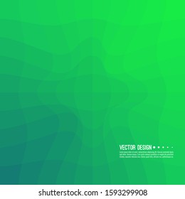 Distorted wave colorful texture. Abstract dynamical rippled surface. Vector stripe deformation background. Transition and gradation of color.