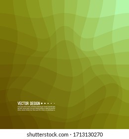 Distorted wave colorful texture. Abstract dynamical rippled surface. Vector stripe deformation background. Transition and gradation of color.