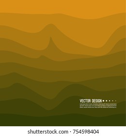 Distorted wave colorful texture. Abstract dynamical rippled surface. Vector stripe deformation background. Transition and gradation of color.