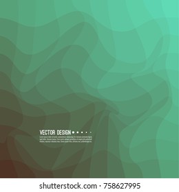 Distorted wave colorful texture. Abstract dynamical rippled surface. Vector stripe deformation background. Transition and gradation of color.