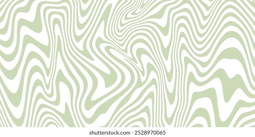 Distorted Wavy Lines Pattern Vector Design. Psychedelic Abstract Geometric Texture. Y2K Liquid Background.